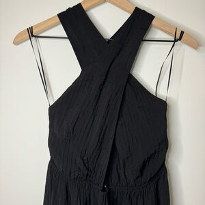 Lush Criss Cross Maxi Dress - Black, Medium
